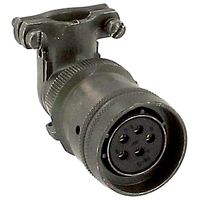 AMPHENOL INDUSTRIAL PT08E14-5S-SR Circular Connector, PT Series, MIL-DTL-26482 Series I, Right Angle Plug, 5 Contacts, Solder Socket