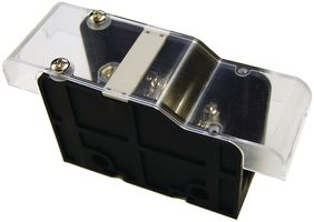 BLOCKMASTER ELECTRONICS OTP-80-03P Panel Mount Barrier Terminal Block, 80 A, 600 V, 3 Pole, 1, Screw, 4 AWG