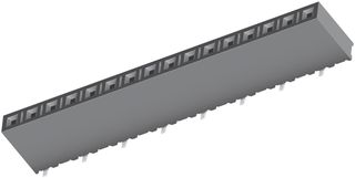 SAMTEC SSM-120-L-SV Receptáculo PCB, Tarjeta-a-Tarjeta, 2.54 mm, 1 Líneas, 20 Contactos, Montaje Superficial