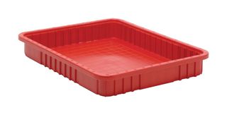 QUANTUM STORAGE DG93030RD Contenedor de Almacenamiento, Rojo, 3" x 22.5" x 17.5"