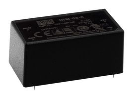 MEAN WELL IRM-05-12 Fuente de Alimentación Montaje PCB AC/DC, ITE, 1 Salida, 5 W, 12 V, 420 mA