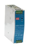 MEAN WELL NDR-120-24 Fuente de Alimentación Carril DIN AC/DC, ITE, 1 Salida, 120 W, 24 V, 5 A