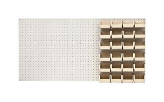 QUANTUM STORAGE PB-C-QUS210IV Kit de Contenedores para Almacenamiento, 24 Contenedores, Azul, 3 " X 5.375 " X 4.125 "