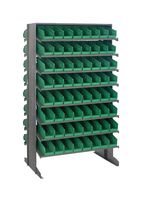 QUANTUM STORAGE QPRD-101GN Unidad de Estantería, 16 Estantes, 128 Contenedores, Verde, 60 " X 24 " X 36 "