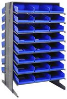 QUANTUM STORAGE QPRD-110BL Unidad de Estantería, 16 Estantes, 48 Contenedores, Azul, 60 " X 36 " X 36 "