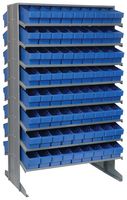QUANTUM STORAGE QPRD-501BL Shelving Unit, 16 Shelves, 144 Bins, Blue, 60 " X 24 " X 36 "