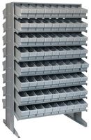 QUANTUM STORAGE QPRD-501GY Shelving Unit, 16 Shelves, 144 Bins, Grey, 60 " X 24 " X 36 "