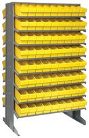 QUANTUM STORAGE QPRD-501YL Shelving Unit, 16 Shelves, 144 Bins, Yellow, 60 " X 24 " X 36 "