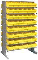 QUANTUM STORAGE QPRD-601YL Unidad de Estantería, 16 Estantes, 96 Contenedores, Amarillo, 60 " X 24 " X 36 "