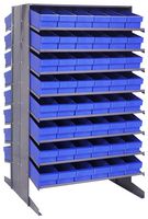 QUANTUM STORAGE QPRD-602BL Unidad de Estantería, 16 Estantes, 96 Contenedores, Azul, 60 " X 36 " X 36 "
