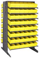 QUANTUM STORAGE QPRD-602YL Unidad de Estantería, 16 Estantes, 96 Contenedores, Amarillo, 60 " X 36 " X 36 "