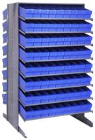 QUANTUM STORAGE QPRD-604BL Unidad de Estantería, 16 Estantes, 144 Contenedores, Azul, 60 " X 36 " X 36 "