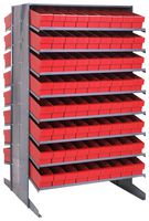 QUANTUM STORAGE QPRD-604RD Unidad de Estantería, 16 Estantes, 144 Contenedores, Rojo, 60 " X 36 " X 36 "