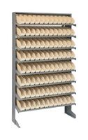 QUANTUM STORAGE QPRS-101IV Unidad de Estantería, 8 Estantes, 64 Contenedores, Marfil, 60 " X 12 " X 36 "