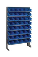 QUANTUM STORAGE QPRS-104BL Unidad de Estantería, 8 Estantes, 40 Contenedores, Azul, 60 " X 18 " X 36 "