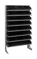 QUANTUM STORAGE QPRS-110BK Unidad de Estantería, 8 Estantes, 24 Contenedores, Negro, 60 " X 18 " X 36 "
