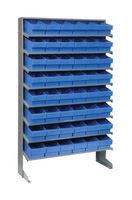 QUANTUM STORAGE QPRS-601BL Shelving Unit, 8 Shelves, 48 Bins, Blue, 60 " X 12 " X 36 "