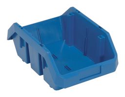QUANTUM STORAGE QP1285BL Storage Bin, Blue, 5 " x 12.5 " x 8.375 "