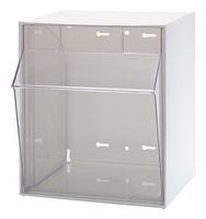 QUANTUM STORAGE QTB301WT Contenedor de Vaciado, Blanco, 1 Copa, 13.875 " X 11.75 " X 11.813 "