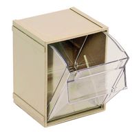 QUANTUM STORAGE QTB405IV Contenedor de Vaciado, Individual, Marfil, 1 Copa, 6.25 " X 5.25 " X 4.75 "