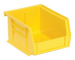 QUANTUM STORAGE QUS210YL Contenedor de Almacenamiento, Amarillo, 3" x 4.125" x 5.375"