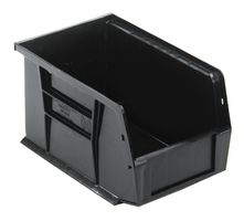 QUANTUM STORAGE QUS221BK Storage Bin, Black, 5 " X 6 " X 9.25 "