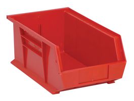 QUANTUM STORAGE QUS241RD Contenedor de Almacenamiento, Rojo, 6" x 8.25" x 13.625"