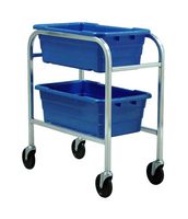 QUANTUM STORAGE TR2-2516-8BL Carrito de Almacenamiento, Azul, 2 Contenedores, 2 Estantes, 31 " X 19 " X 27 "