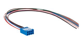 SICK DOL-0B08-G0M2XB1 Cable Assembly, 0.24 mm², Wire to Board Receptacle to Free End, 8 Positions, 200 mm, 7.9 "