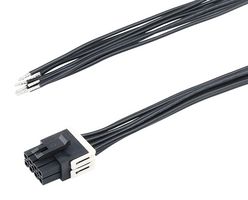 MOLEX 228364-1082 Cable Assembly, Micro-Fit+ Receptacle to Free End, 8 Positions, 3 mm, 2 Row, 150 mm, 5.9 "