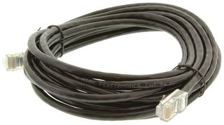 MULTICOMP PRO MC1937 Ethernet Cable, Cat5e, Cat5e, RJ45 Plug to RJ45 Plug, UTP (Unshielded Twisted Pair), Black, 4.6 m