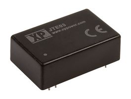 XP POWER JTE0348S15 Convertidor CD/CD Pasante Aislado, ITE, DIP, 4:1, 3 W, 1 Salida, 15 V