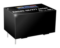 RECOM POWER RAC02-24SE/277 AC/DC PCB Mount Power Supply (PSU), ITE & Household, 1 Output, 2 W, 24 V, 83 mA