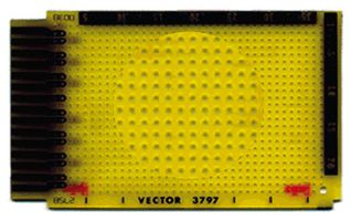 VECTOR ELECTRONICS 3797 PCB, Sólo Hoyos, sin Revestimiento, Compuesto Epoxi Cristal, 1.57mm, 69.34mmx114.3mm