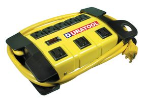 DURATOOL 22-8915 Cable de Extensión, 8 Tomacorrientes, 1.8 m
