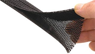 MULTICOMP PRO 8465-0240 Manguito, Velcro, Expandable, PET (Polyethylene Terephthalate), Black, 31.75 mm, 7.62 m, 25 ft