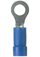 PANDUIT PV14-14R-M Ring Tongue Terminal, M6, 1/4", 14 AWG, 2.5 mm², Blue