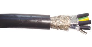 BELDEN 29502 010100 Multiconductor Cable, VFD, Shielded, 4 Conductor, 12 AWG, 100 ft, 30.48 m