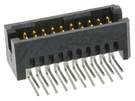 SAMTEC TFML-125-01-S-D-RA Pin Header, Board-to-Board, Wire-to-Board, 1.27 mm, 2 Rows, 50 Contacts, Through Hole Right Angle