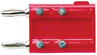POMONA MDP-X Double Banana Plug with Isolation Solder Terminals, Red