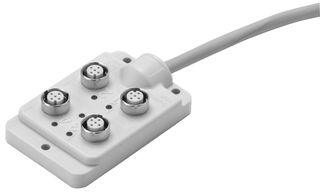 OMRON INDUSTRIAL AUTOMATION XW3DP455G11 Caja Divisora, Serie XW3D, 4 Puertos, NPN, IP67, 10 a 30 Vcd