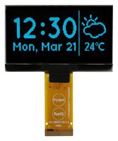 MIDAS DISPLAYS MCOT128064H1V-BM OLED de Gráficos, 128 x 64 Pixels, Azul sobre Negro, 3 V, I2C, Paralelo, SPI, 60.5mm x 37mm