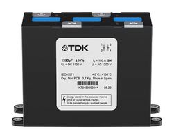 TDK B25645A1178K003 Capacitor de Película de Potencia, Película de polipropileno de base biológica, 1700 µF, ± 10%