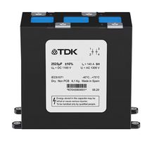 TDK B25645A2677K003 Power Film Capacitor, Bio-Based Polypropylene Film, 670 µF, ± 10%, DC Link, Chassis Mount