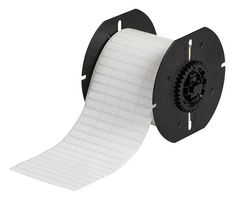 BRADY B33-1-498 Label, Thermal Transfer Printable, 6.4 mm, 19.1 mm, Vinyl Cloth, White