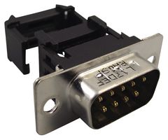 AMPHENOL COMMUNICATIONS SOLUTIONS L17DEFRA09P D Sub Connector, DB9, 9 Contacts, Plug, IDC / IDT, DE, 17D Series, Steel Body