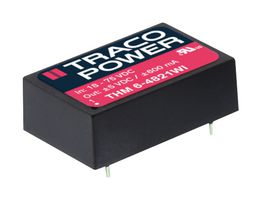 TRACO POWER THM 6-2412WI Convertidor CD/CD Pasante Aislado, Medical, DIP, 4:1, 6 W, 1 Salida, 12 V