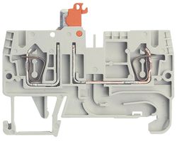 WIELAND ELECTRIC 56.703.5355.0 Bloque de Terminal c/Montaje en Riel DIN, 2 Posiciones, 24 AWG, 12 AWG, 4 mm², Pinza, 20 A