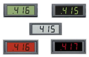 JEWELL / MODUTEC BL330302-01U Medidor Digital para Panel, Serie BL, Voltaje CD, 0V a 2V, 3.5 Dígitos, 5 V, Positivo Verde