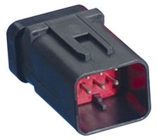 AMP - TE CONNECTIVITY 776495-2 Carcasa de Conector, Gris, Serie AMPSEAL, Receptáculo eléctrico, 8 Posiciones, 4.5 mm